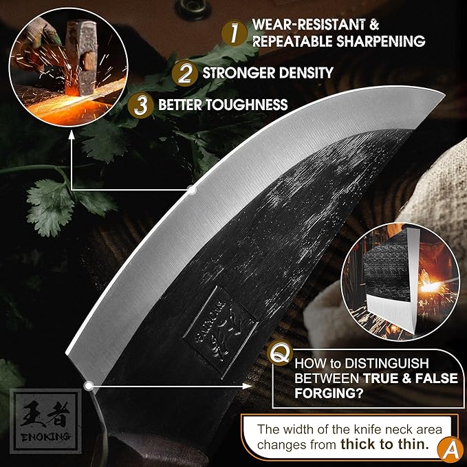 ENOKING 6.1" Viking Boning Knife with Sheath